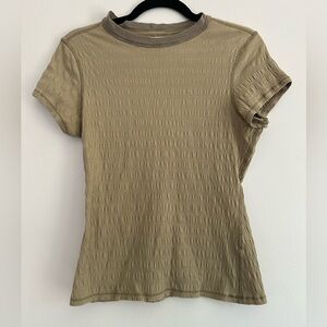 Gilbert Rohde Khaki Short Sleeve Top